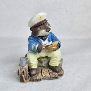 Foxwood Tales Villeroy And Boch Picnic At Foxwood Captain Otter Figurine #7